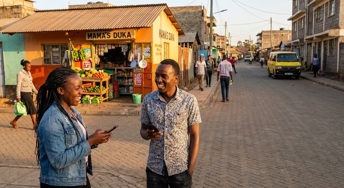 Vibrant Kenyan Neighborhood